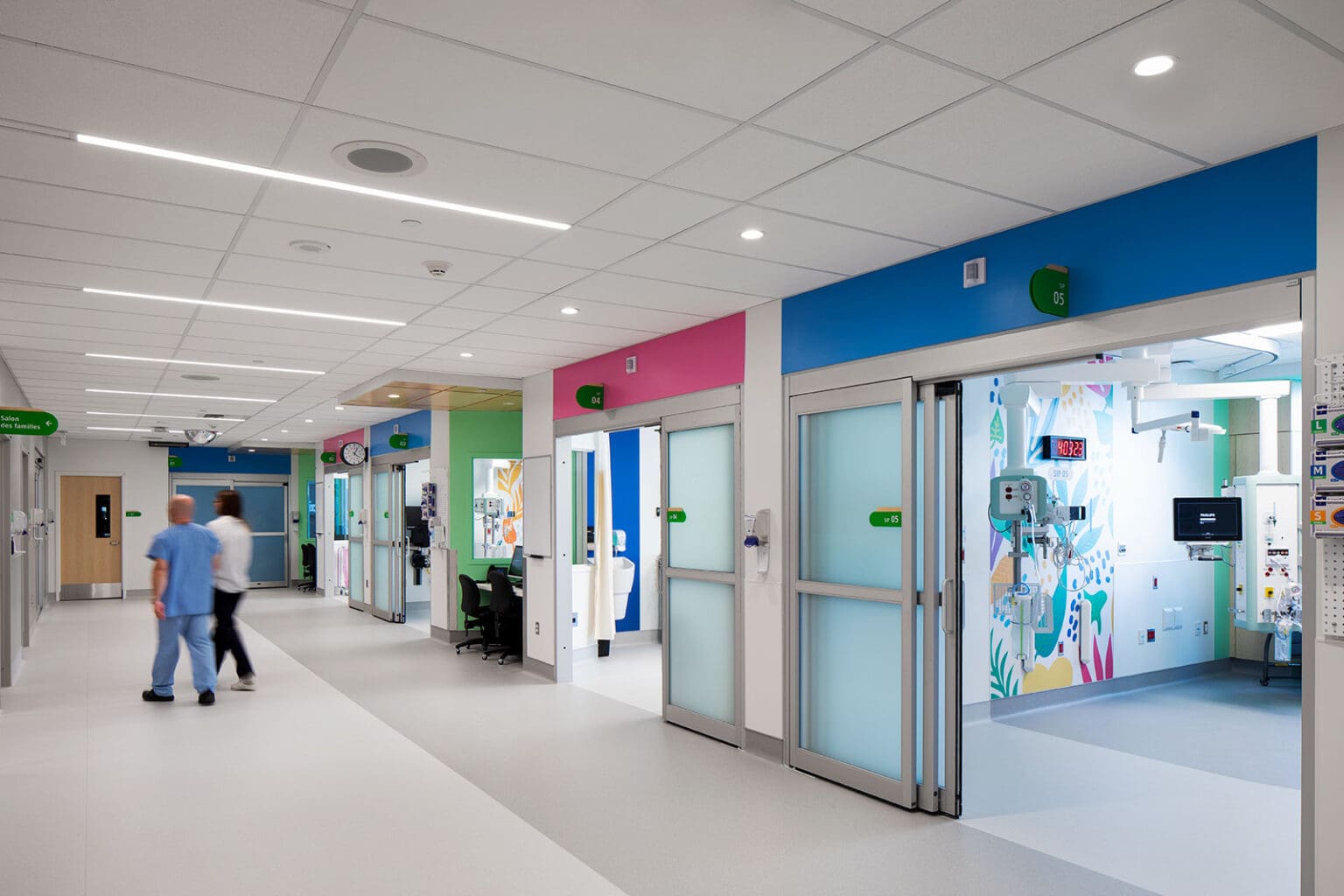 Sherbrooke University Hospital Centre (CHUS) Fleurimont Hallway